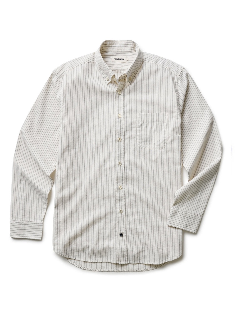Taylor Stitch - The Jack in Indigo Stripe, Men's Thin Pinstripe Shirt, 42R